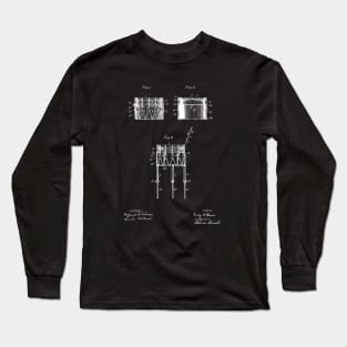 Snare Drum Vintage Patent Drawing Long Sleeve T-Shirt